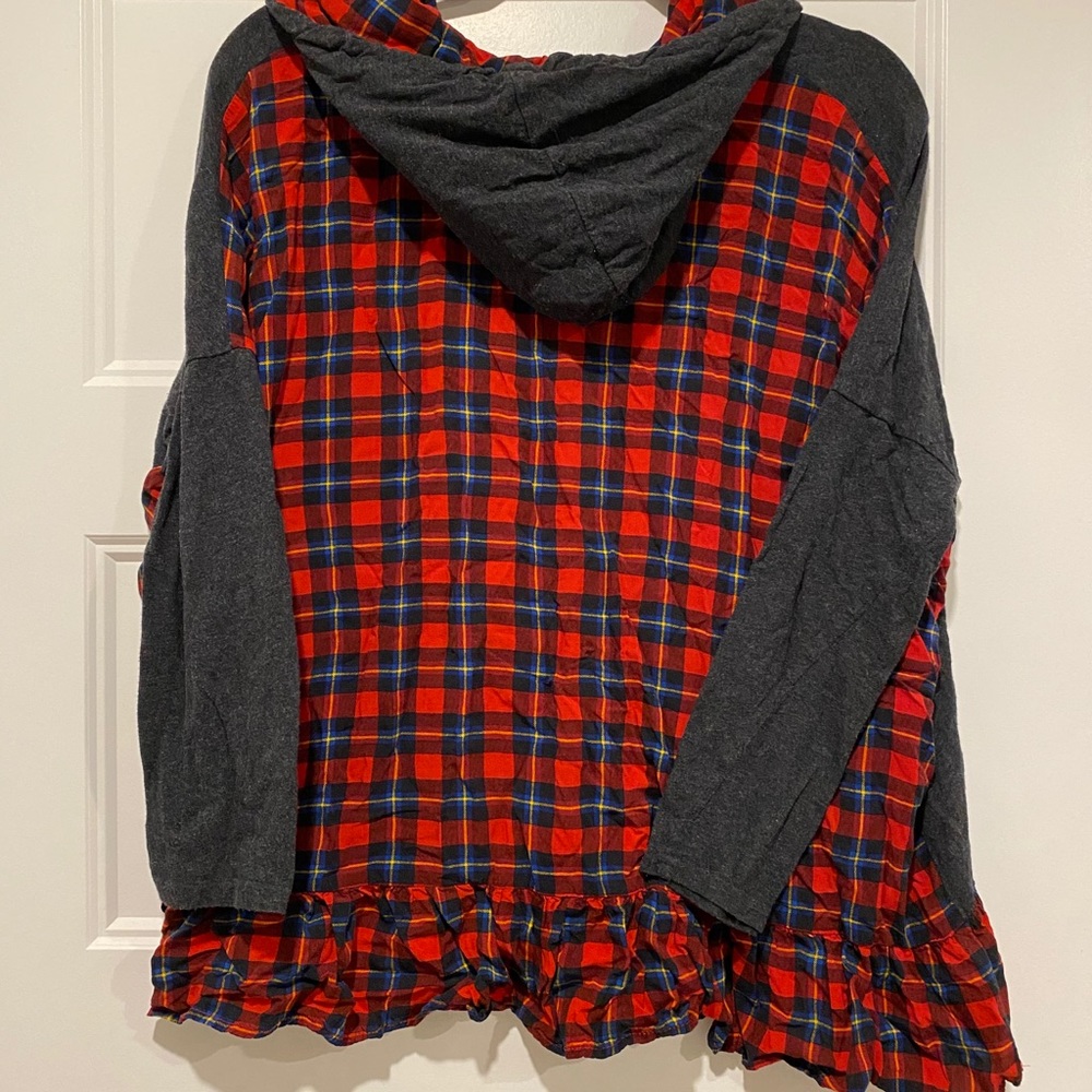Boutique Plaid Hoodie